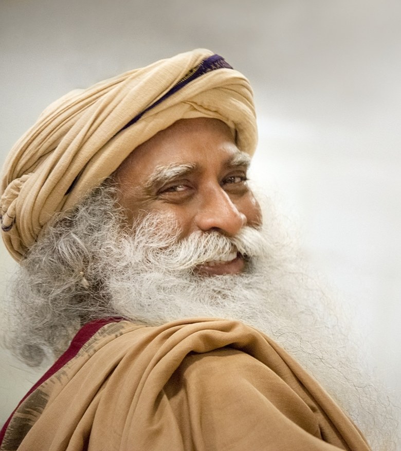 Sadhguru, smiling warmly